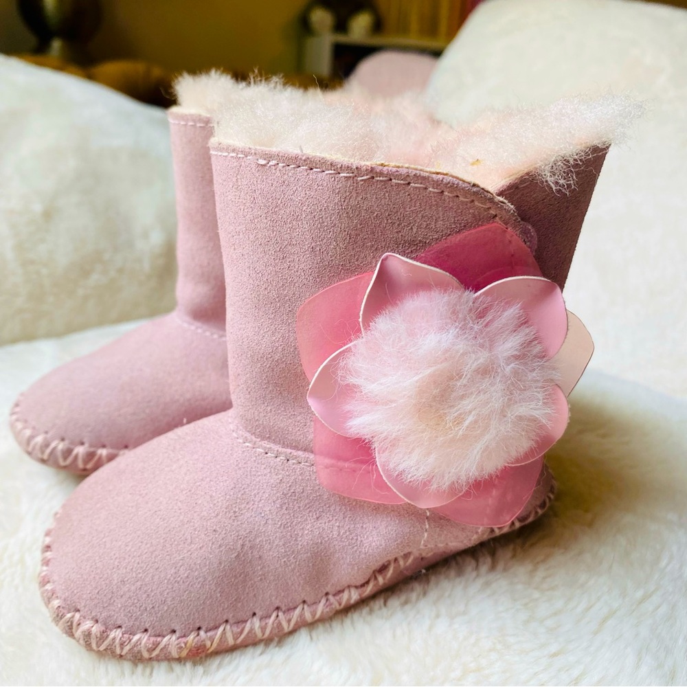 UGG Pink Flower Baby Boot